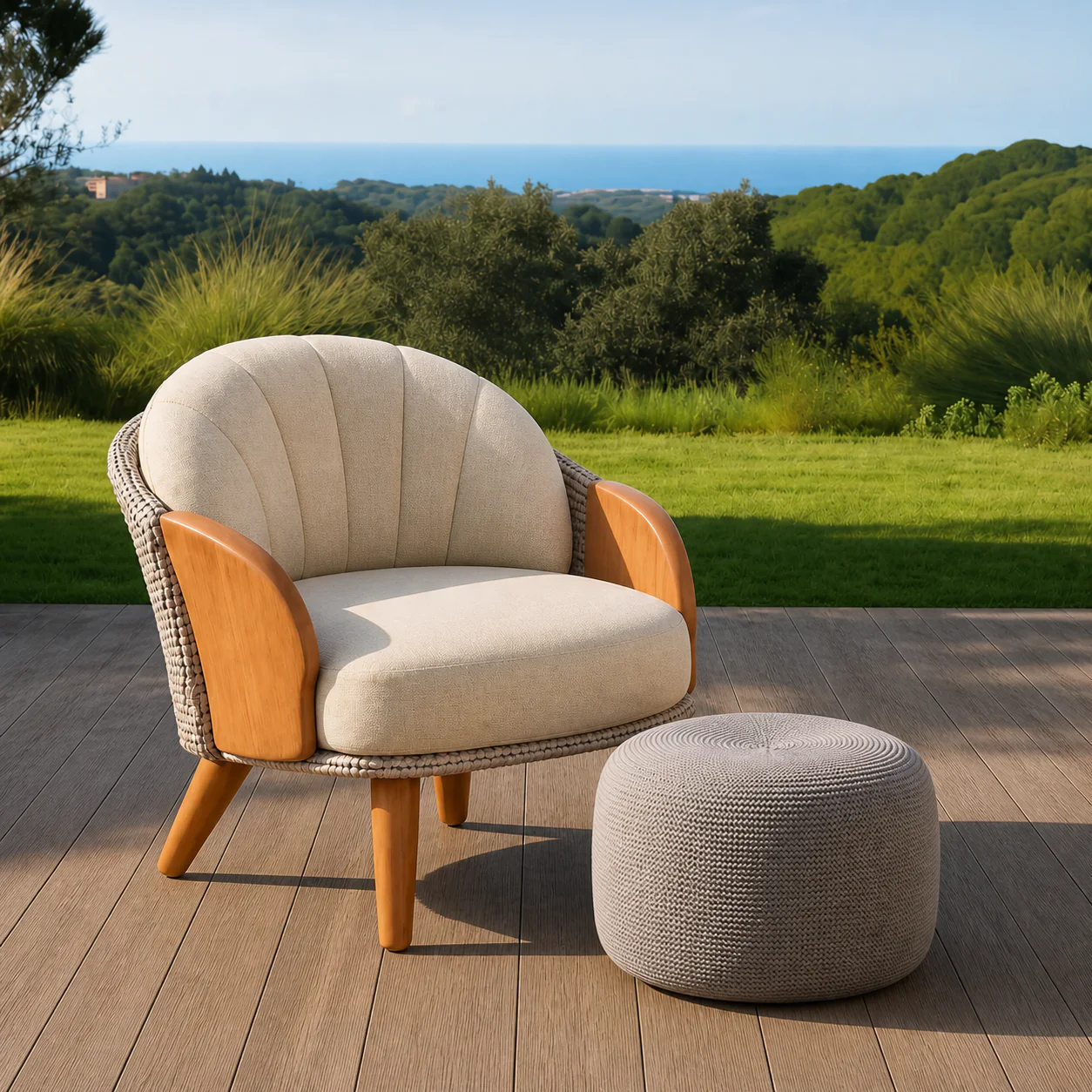 Tala Lounge Chair & Ottoman 2