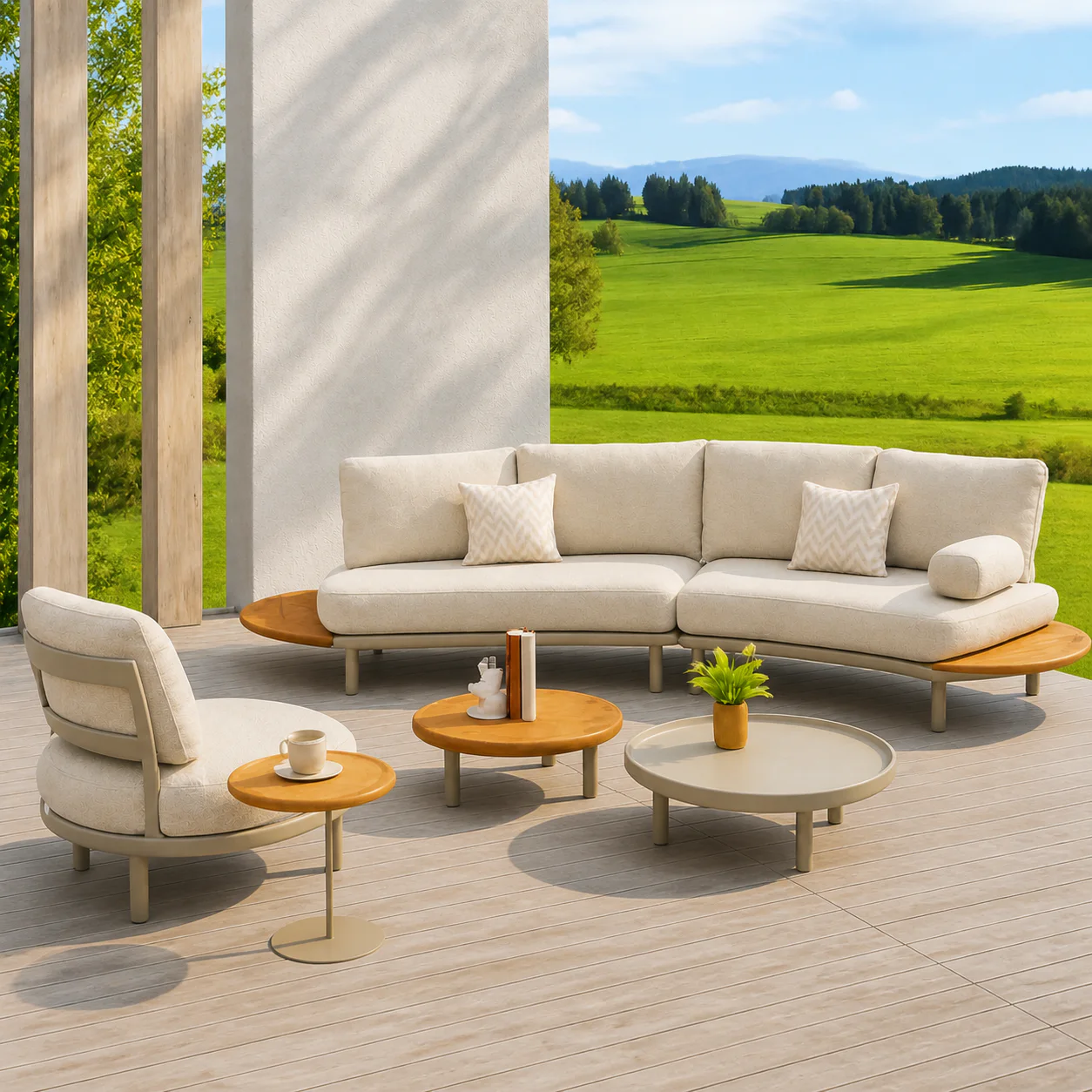 Liora Platform Lounge Set 2