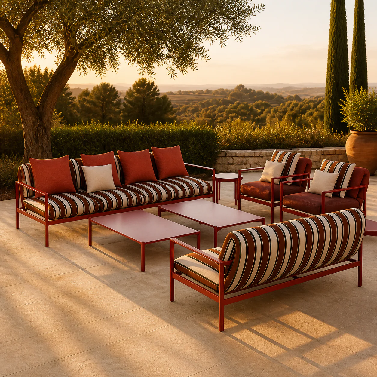 Riva Stripe Lounge Set 2